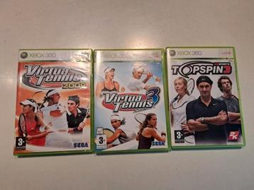 Virtua Tennis 2009 + 3 + TopSpin 3 (XBOX360 ) beschikbaar voor biedingen