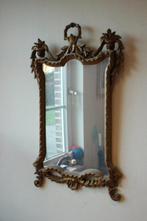 Houten gouden spiegel, Antiquités & Art, Antiquités | Miroirs, Enlèvement ou Envoi