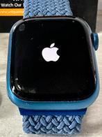Apple Watch série 7 (GPS), Handtassen en Accessoires, Smartwatches, Ophalen, Blauw, IOS, Zo goed als nieuw