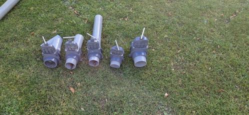 5 Schuifkranen + PVC buizen, Tuin en Terras, Vijver-toebehoren, Gebruikt, Overige typen, Ophalen