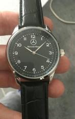 Montre MERCEDES noire neuve, Handtassen en Accessoires, Horloges | Heren, Leer, Polshorloge, Nieuw, Ophalen of Verzenden