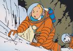 Carte postale : Hergé : Tintin : On a marché sur la lune, Collections, Enlèvement ou Envoi
