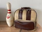 Vintage kegel ABC, bouwlingbal Columbia en tas, Sport en Fitness, Bowlen, Ophalen, Gebruikt, Tas