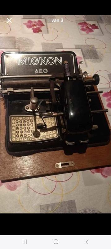 Antiek typmachine, Enlèvement
