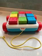 Fisher Price trekspeelgoed blokkenkar, Ophalen of Verzenden, Zo goed als nieuw, Duw- of Trekspeelgoed