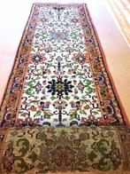 Mooie loper tapijt (Tabriz) Handgeknoopt- 310 x 80 cm, Comme neuf, Rectangulaire, Crème, 50 à 100 cm