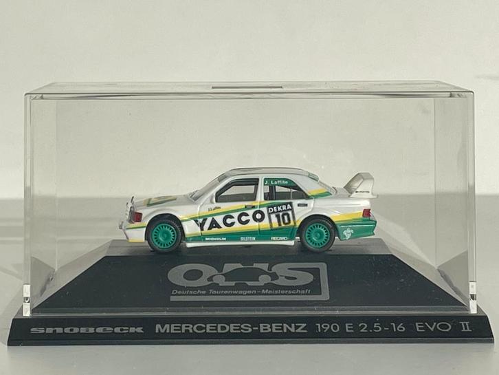 Herpa MB 190E 2.5-16 Evo II startnr.10 PC-box 1:87, Hobby & Loisirs créatifs, Voitures miniatures | 1:87, Comme neuf, Herpa, Enlèvement ou Envoi