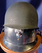 Gendarmerie - zware helm en helmvoering, Verzamelen, Ophalen of Verzenden, Rijkswacht, Helm of Baret