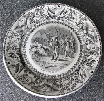 Bord in porcelein met afbeelding van Napoleon, Antiquités & Art, Curiosités & Brocante, Enlèvement