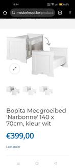 Meegroeibed Bopita nieuwstaat + accessoires, Kinderen en Baby's, Ophalen, Zo goed als nieuw
