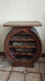 porte bouteilles en bois forme tonneau, Maison & Meubles, Comme neuf, Enlèvement, 5 à 15 bouteilles, Bois