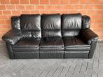 Leder salon / 3 zit, Huis en Inrichting, Zetels | Zetels, Ophalen, Gebruikt, Leer