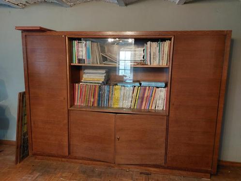 Vintage bibliotheekkast, Antiek en Kunst, Antiek | Meubels | Kasten, Ophalen