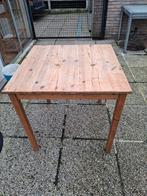 grenen tafel 75 cm op 75 cm, Ophalen, Gebruikt, Rechthoekig