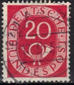 Duitsland Bundespost 1951-1952 - Yvert 16 - Posthoorn (ST), Postzegels en Munten, Postzegels | Europa | Duitsland, Verzenden, Gestempeld