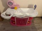 Badje met kleerkast poppen, Kinderen en Baby's, Speelgoed | Poppen, Ophalen, Zo goed als nieuw