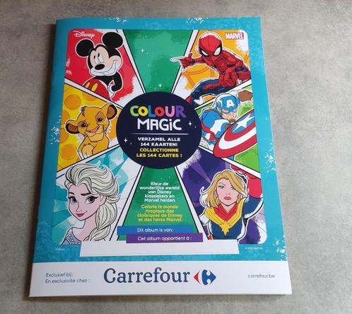 volledig album disney carrefour colour magic 2022, Collections, Disney, Comme neuf, Enlèvement ou Envoi