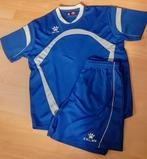 S small trainingset sporttenue Kelme blauw wit als nieuw, Kelme, Blauw, Ophalen of Verzenden, Zo goed als nieuw