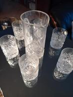 carafe et 6 verres en cristal, Antiek en Kunst, Ophalen