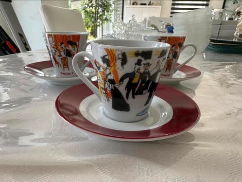 Lot à expresso Maxim’s de Paris – porcelaine décor SEM, Huis en Inrichting, Keuken | Servies, Porselein, Ophalen