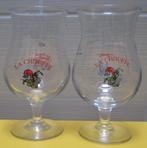 2 speciale glazen van La-Chouffe bier, Enlèvement ou Envoi, Comme neuf, Verre ou Verres, Autres marques