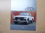Extra grote folder TOYOTA Stout Pickup, Engels, 1986, Envoi, Toyota