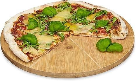 Assiette à pizza en bambou | 33 cm | LIVRAISON GRATUITE
