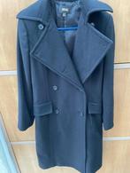Zwarte jas/mantel Mango maat medium, met split achteraan. No, Kleding | Dames, Jassen | Winter, Ophalen of Verzenden, Maat 38/40 (M)