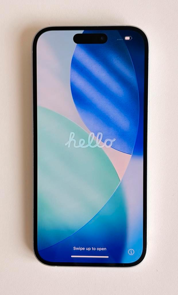 iPhone 15 – 128 GB – Light Blue – Excellent condition, Telecommunicatie, Mobiele telefoons | Apple iPhone, Zo goed als nieuw, 128 GB