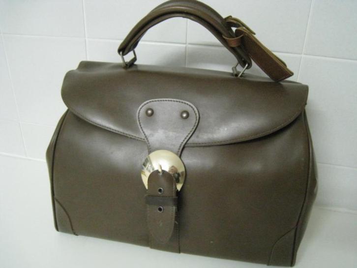 Lederen reistas met gesp, bruin, perfekte staat, Handtassen en Accessoires, Tassen | Reistassen en Weekendtassen, Bruin, Ophalen