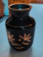 Vaas in zwart hyaliet glas, Ophalen of Verzenden