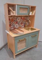 Houten speelkeuken met rotan, Ophalen, Speelkeuken