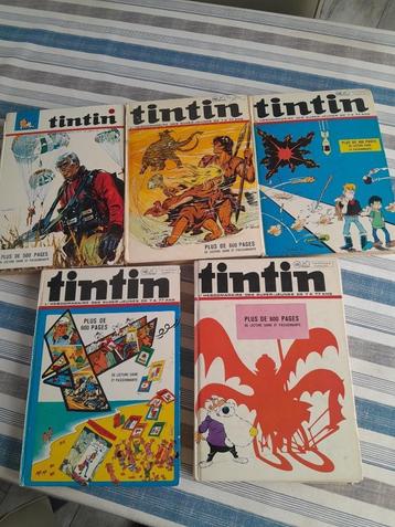 5 albums Kuifje collectie nr. 93, 102, 102, 102, 106, 110, 1 beschikbaar voor biedingen