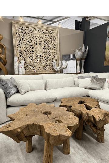 robuust teakhouten salontafel(s) beschikbaar voor biedingen