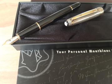 Montblanc  solitaire doué  argent massif 925 plume or 750