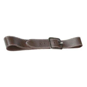 PROMO -68% - Leren riem met stiksel en relief - Bruin beschikbaar voor biedingen