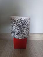 Kunstobject - witte rode vaas, Ophalen, Aardewerk of Porselein, Zo goed als nieuw, Minder dan 50 cm