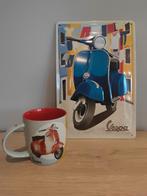 Vespa tas en metalen bord om op te hangen, Verzamelen, Merken en Reclamevoorwerpen, Ophalen, Nieuw
