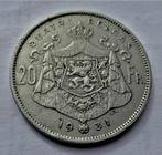 België 20 francs 1931 FR, Timbres & Monnaies, Monnaies | Europe | Monnaies non-euro, Envoi, Belgique