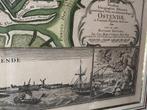 Ingekleurde kopergravure "Oostende" Matthäus Seutter, Ophalen