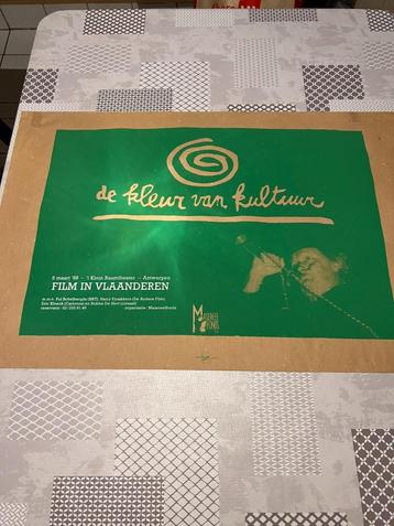 Vintage Poster De Kleur van kultuur - Film in Vlaanderen beschikbaar voor biedingen