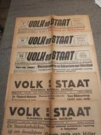 Vlaanderen Krant Oorlog Volk Staat Brans Antwerpen VNV DMS, Verzamelen, Tijdschriften, Kranten en Knipsels, Verzenden, 1940 tot 1960