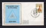 Année 1984 : FDC 2112 soie - 150 ans Université Libre de Bru, Timbres & Monnaies, Enlèvement ou Envoi