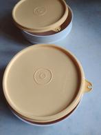 Ronde orange gele doosjes van tupperware, Ophalen, Zo goed als nieuw