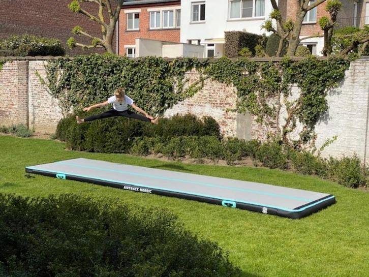 airtrack nordic Carbon - opblaasbare gymnastiekmat, Sport en Fitness, Turnen, Zo goed als nieuw, Materiaal, Ophalen