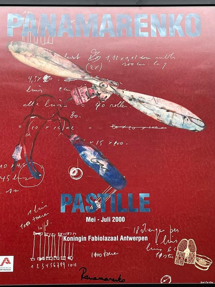 Panamarenko - Pastille - Gesigneerd en genummerd, Antiek en Kunst, Kunst | Litho's en Zeefdrukken, Ophalen of Verzenden