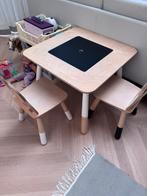 Speeltafeltje met opbergvak en 2 stoeltjes (zonder lego), Kinderen en Baby's, Kinderkamer | Tafels en Stoelen, Ophalen, Gebruikt
