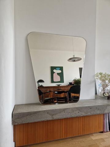 Vintage XL sixties spiegel  beschikbaar voor biedingen