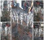 15 st glazen Baye cristale op voet dame 100 euro samen, Ophalen