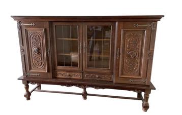 Buffet + meuble bar ancien vintage, Enlèvement, Comme neuf